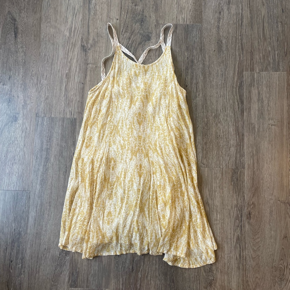 O’Neill Yellow and Cream Summer Mini Dress